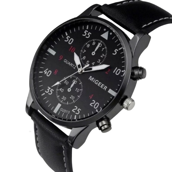 MIGEER RELOGIO • Black Watch New Battery Ready To Wear - Picture 3 of 4